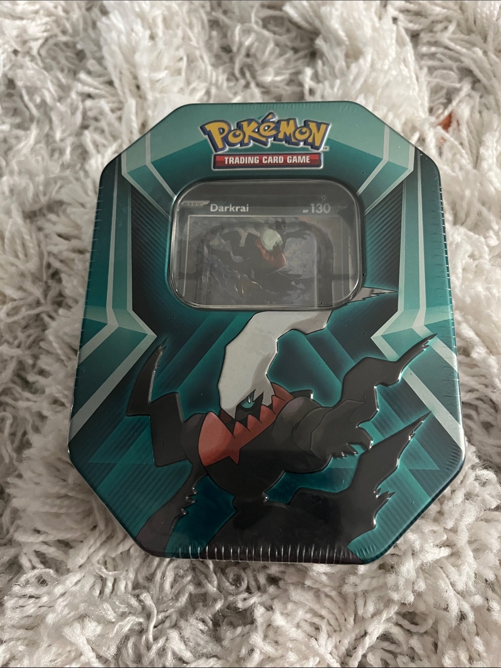 Pokemon Darkrai Trading Card Game Tin - Teal, Black, Red